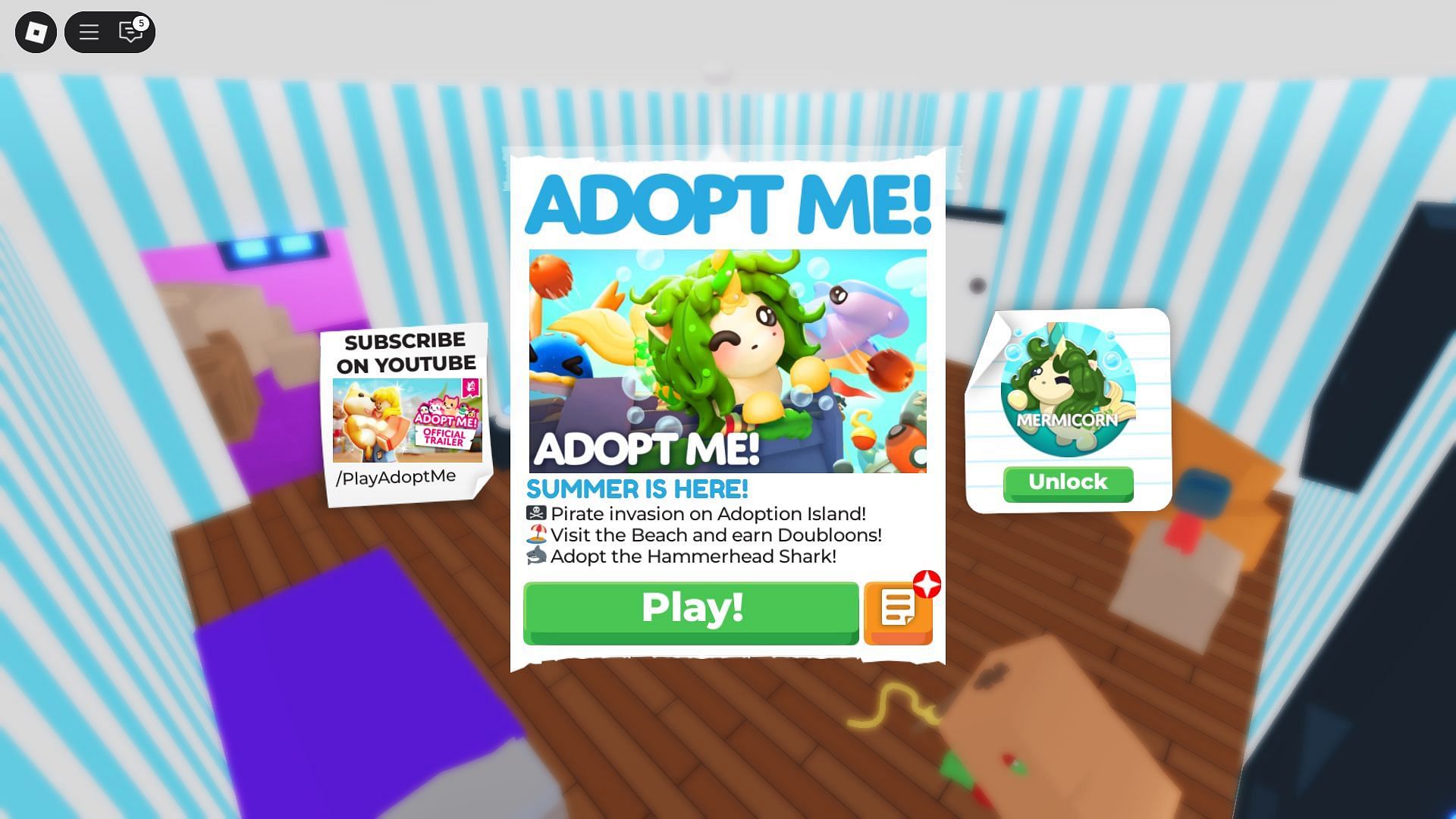 In-game titles (Image via Roblox)